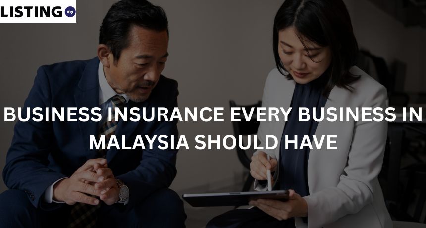 An insurance agent explaining the policy to a business man