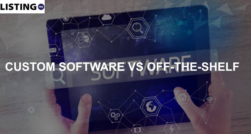 custom software and off the shelf comparison saas