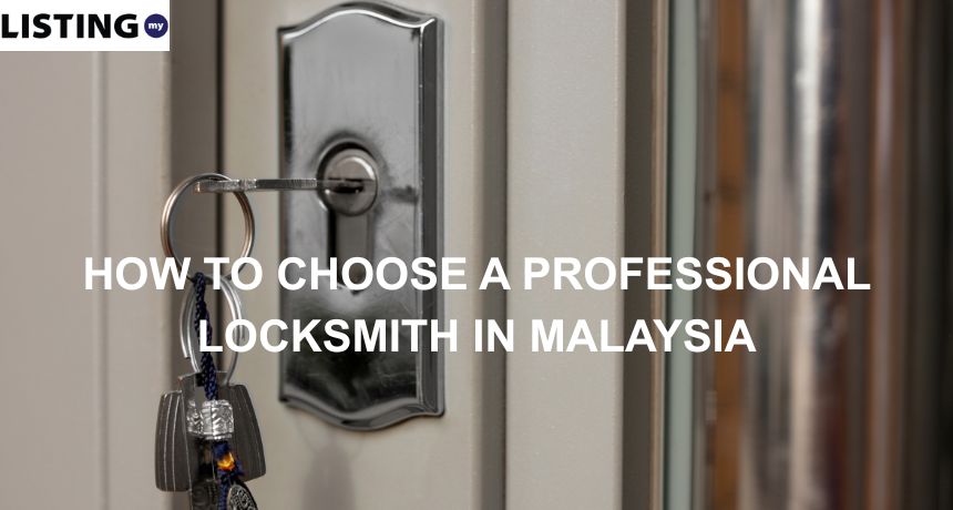 Metallic key in door lock