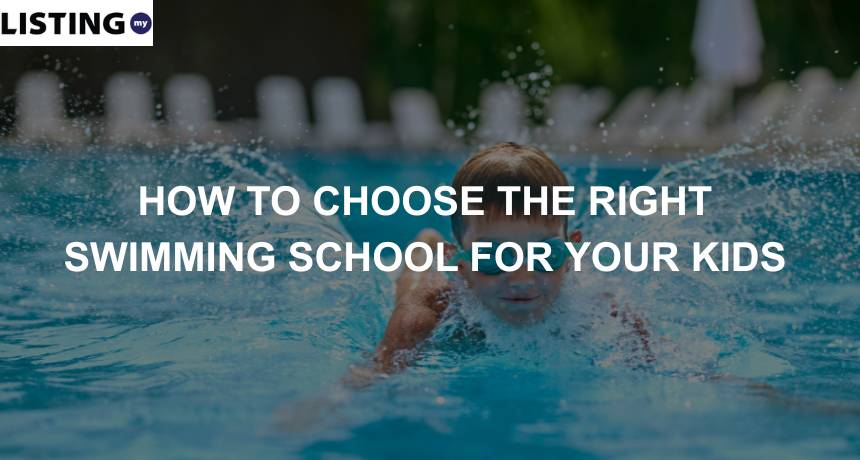 child swimming in swim school malaysia