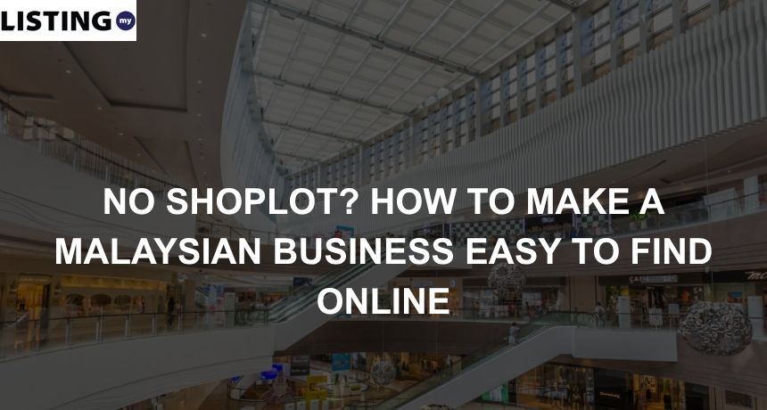 Photo of a shopping mall with a lot of shoplots