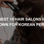 malaysian woman receiving korean perm hair treatment from stylist