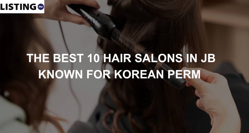 malaysian woman receiving korean perm hair treatment from stylist