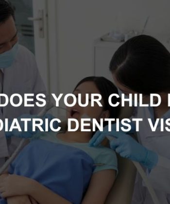 Photo of a little girl at a pediatric dentist, getting treated for cavities