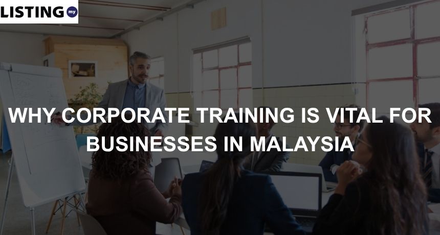 A corporate trainer teaches his students