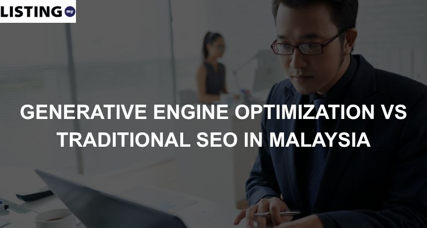 Photo of a businessman handling SEO and GEO