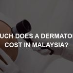 A dermatologist inspects a patient's skin