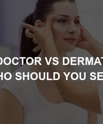 Photo of a dermatologist treating her patient